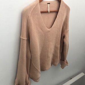 Free People La Brea V Neck Sweater